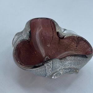 Vintage Murano art glass bowl candy ashtray